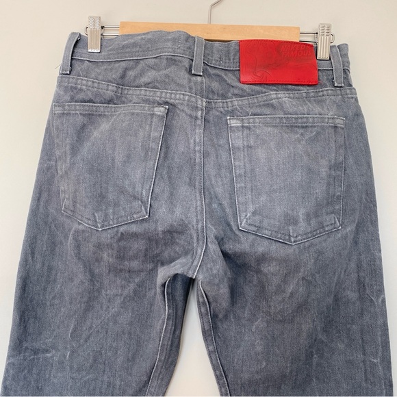 Naked & Famous Weird Guy Grey Selvedge Raw Denim Jeans Mens Sz 30 - Picture 5 of 14